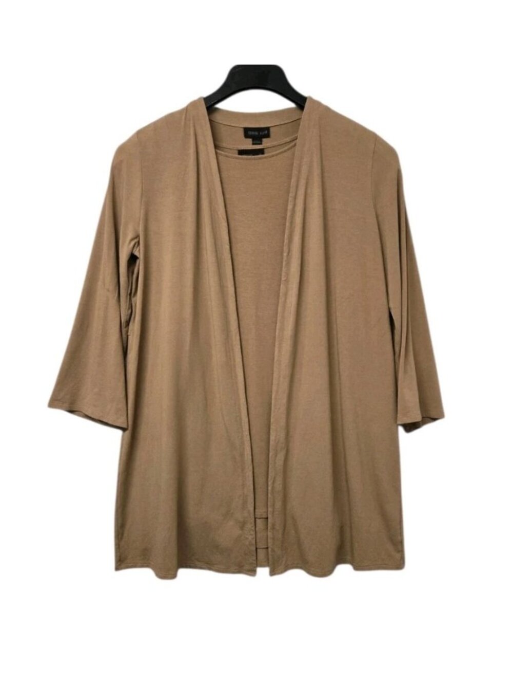 J.Jill Wearever Collection Twin Set Small Latte Brown Cardigan & Sleeveless Top